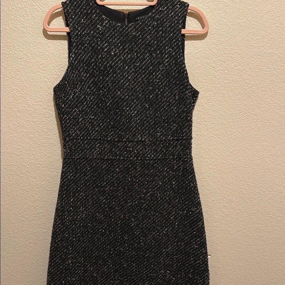 Theory Black Sheath Mini Dress